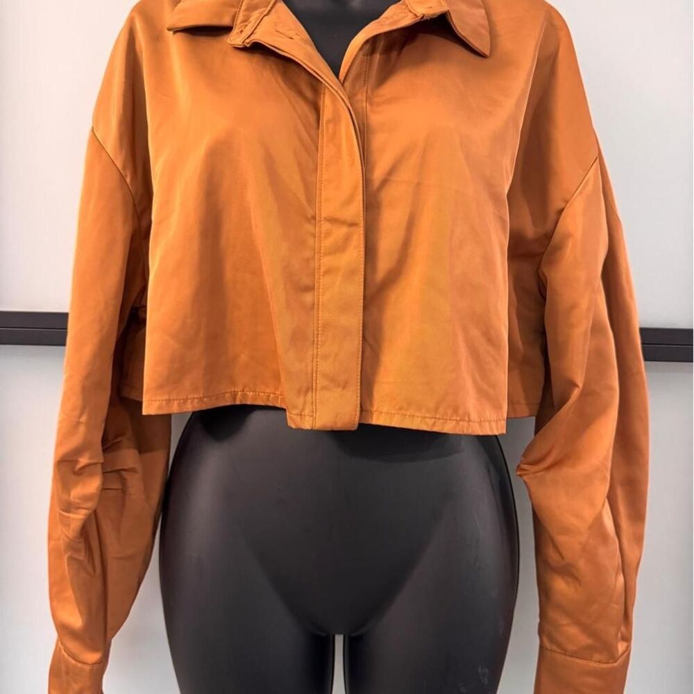 Forever 21 Women's Orange and Brown Blouse